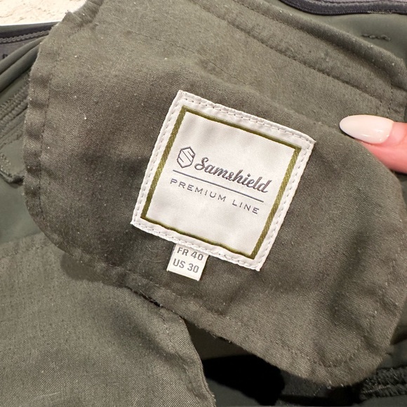Samshield Premium Line Breeches with Rose Gold Accents (Green or Avocado) - Picture 7 of 7